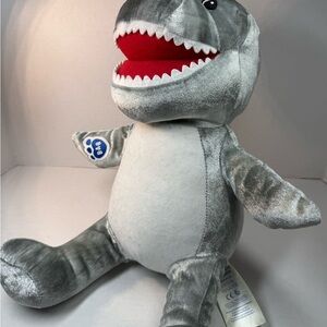 Gray and Red T-Rex Stuffed Animal